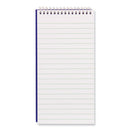 Reporters Note Pad, Medium/college Rule, Blue Cover, 80 White 4 X 8 Sheets