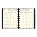 Soft Touch 17-month Planner, 10.88 X 8.5, Black Cover, 17-month (aug To Dec): 2023 To 2024