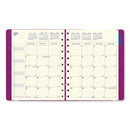 Soft Touch 17-month Planner, 10.88 X 8.5, Fuchsia Cover, 17-month (aug To Dec): 2023 To 2024