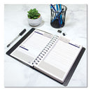 Duraglobe Daily Planner, 30-minute Appointments, 8 X 5, Black Cover, 12-month (jan To Dec): 2024