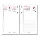Daily Calendar Pad Refill, 6 X 3.5, White/burgundy/gray Sheets, 12-month (jan To Dec): 2024
