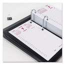 Daily Calendar Pad Refill, 6 X 3.5, White/burgundy/gray Sheets, 12-month (jan To Dec): 2024