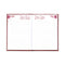 Daily/monthly Planner, 8.25 X 5.75, Red Cover, 12-month (jan To Dec): 2024