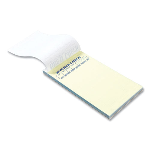 Guest Check Pad, 17 Lines, Two-part Carbonless, 3.6 X 6.7, 50 Forms/pad, 50 Pads/carton