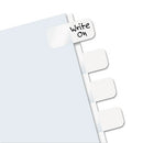 Legal Index Tabs, Customizable: Handwrite Only, 1/5-cut, White, 1" Wide, 104/pack