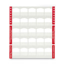 Laser Printable Index Tabs, 1/5-cut, White, 1.13" Wide, 100/pack