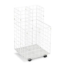 Wire Roll Files, 4 Compartments, 16.25w X 16.5d X 30.5h, White