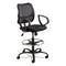 Vue Series Mesh Extended-height Chair, Supports Up To 250 Lb, 23" To 33" Seat Height, Black Fabric