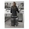Zenergy Ball Chair, Backless, Supports Up To 250 Lb, Black Vinyl Seat, Silver Base