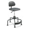 Task Master Economy Industrial Chair, Supports Up To 250 Lb, 17" To 35" Seat Height, Black