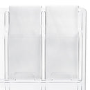 Reveal Clear Literature Displays, 24 Compartments, 30w X 2d X 41h, Clear