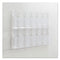 Reveal Clear Literature Displays, 12 Compartments, 30w X 2d X 20.25h, Clear