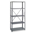 Commercial Steel Shelving Unit, Five-shelf, 36w X 18d X 75h, Dark Gray