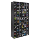 Wood Mail Sorter With Adjustable Dividers, Stackable, 36 Compartments, 33.75 X 12 X 32.75, Black