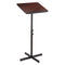 Adjustable Speaker Stand, 21 X 21 X 29.5 To 46, Mahogany/black