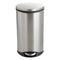 Step-on Medical Receptacle, 7.5 Gal, Steel, Stainless Steel