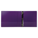 Earth’s Choice Plant-based Durable Fashion View Binder, 3 Rings, 2" Capacity, 11 X 8.5, Purple, 2/pack