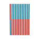 Verithin Dual-ended Two-color Pencils, 2 Mm, Blue/red Lead, Blue/red Barrel, Dozen