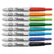 Retractable Permanent Marker, Extra-fine Needle Tip, Assorted Colors, 8/set