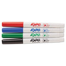 Low-odor Dry-erase Marker, Extra-fine Needle Tip, Assorted Colors, 4/pack