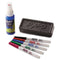 Low-odor Dry Erase Marker Starter Set, Extra-fine Needle Tip, Assorted Colors, 5/set