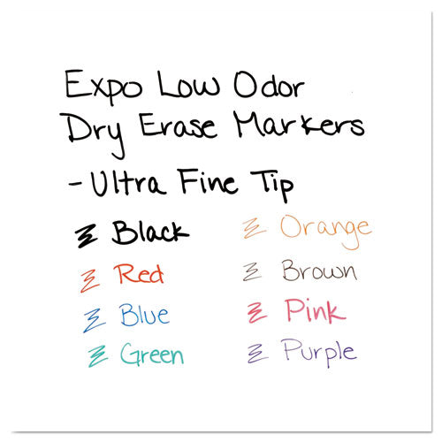 Low-odor Dry Erase Marker Office Value Pack, Extra-fine Needle Tip, Assorted Colors, 36/pack