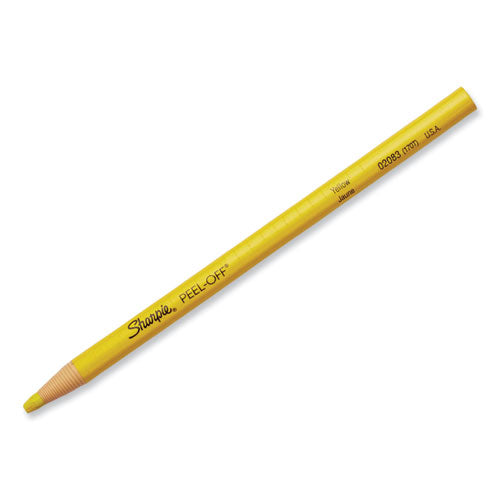 Peel-off China Markers, Yellow, Dozen