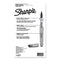 Fine Tip Permanent Marker, Stainless Steel Single Marker Case, Fine Bullet Tip, Black, 5/pack