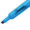 Tank Style Highlighters, Blue Ink, Chisel Tip, Blue Barrel, Dozen