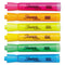 Tank Style Highlighters With Open-stock Box, Assorted Ink Colors, Chisel Tip, Assorted Barrel Colors, Dozen