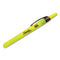 Retractable Highlighters, Fluorescent Yellow Ink, Chisel Tip, Yellow/black Barrel, Dozen