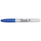 Fine Tip Permanent Marker, Fine Bullet Tip, Blue, Dozen