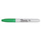 Fine Bullet Tip Permanent Marker, Green, Dozen