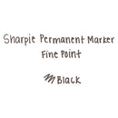 Fine Tip Permanent Marker, Fine Bullet Tip, Black, 5/pack