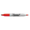 Twin-tip Permanent Marker, Extra-fine/fine Bullet Tips, Red, Dozen