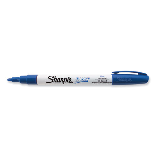 Permanent Paint Marker, Fine Bullet Tip, Blue