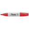 Chisel Tip Permanent Marker, Medium Chisel Tip, Red, Dozen