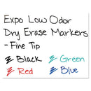 Low-odor Dry-erase Marker, Fine Bullet Tip, Red, Dozen