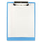 Recycled Plastic Clipboard, 0.5" Clip Capacity, Holds 8.5 X 11 Sheets, Ice Blue