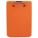 Slimmate Storage Clipboard, 0.5" Clip Capacity, Holds 8.5 X 11 Sheets, Hi-vis Orange