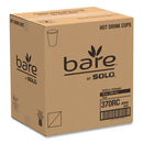 Bare Eco-forward Recycled Content Pcf Paper Hot Cups, 10 Oz, Green/white/beige, 1,000/carton