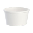 Flexstyle Double Poly Paper Containers, 8 Oz, White, Paper, 25/pack, 20 Packs/carton