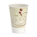 Symphony Design Wax-coated Paper Cold Cups, 7 Oz, Beige/white, 100/sleeve, 20 Sleeves/carton