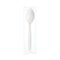 Reliance Mediumweight Cutlery, Teaspoon, Individually Wrapped, White, 1,000/carton