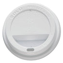 Traveler Cappuccino Style Dome Lid, Fits 10 Oz Cups, White, 100/pack, 10 Packs/carton