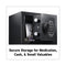 Electronic Security Safe, 0.14 Cu Ft, 9w X 6.6d X 6.6h, Black