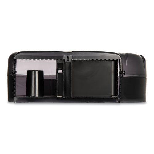 Oceans Reserva Jumbo Tissue Dispenser With Stub, 16.75 X 5.5 X 12.25, Black Pearl