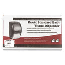 Duett Standard Bath Tissue Dispenser, 2 Roll, 7.5 X 7 X 12.75, Black Pearl