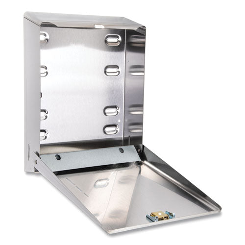 C-fold/multifold Towel Dispenser, 11.38 X 4 X 14.75, Stainless Steel