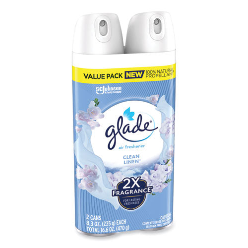 Air Freshener, Clean Linen Scent, 8.3 Oz, 2/pack, 3packs/carton